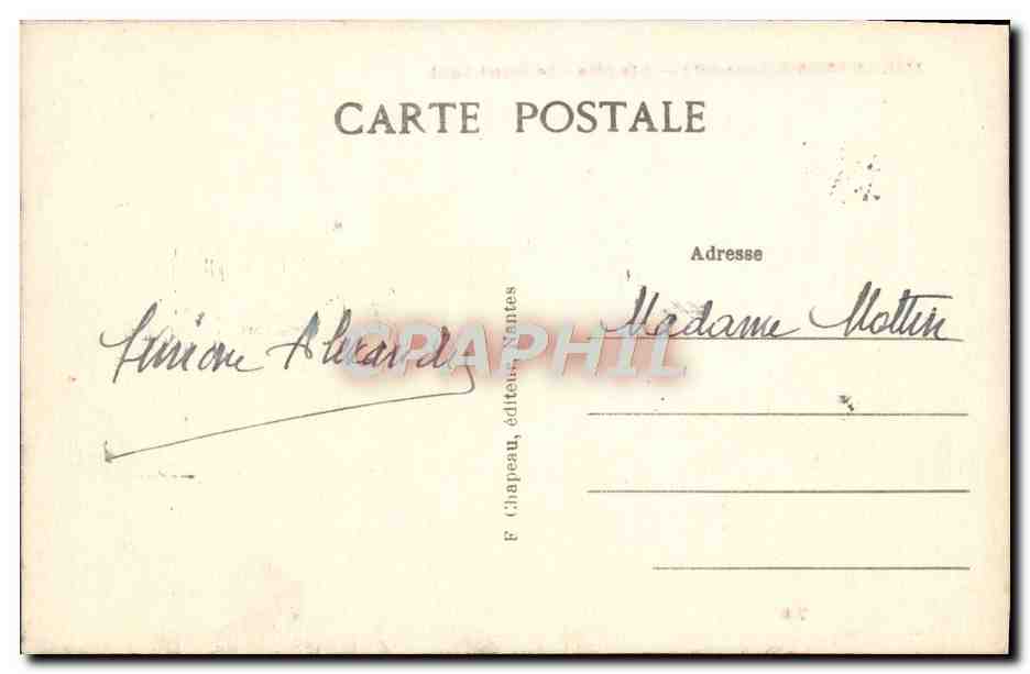 CPA Le Croisic A la cote le gran autel — Rückseite