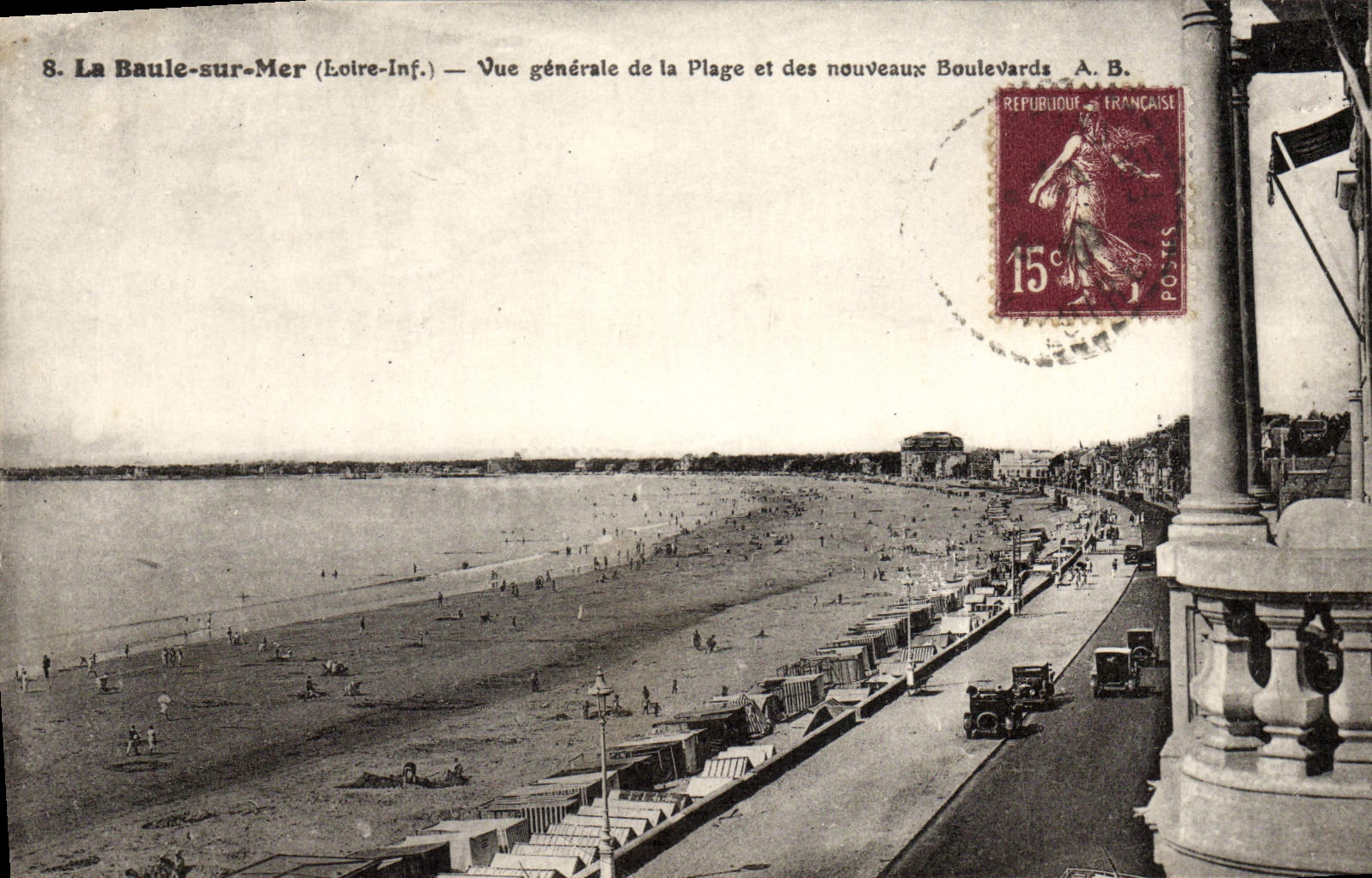 CPA La Baule Sur Mer Vue Generale De La Plage Et Des Nouveaux Boulevards
