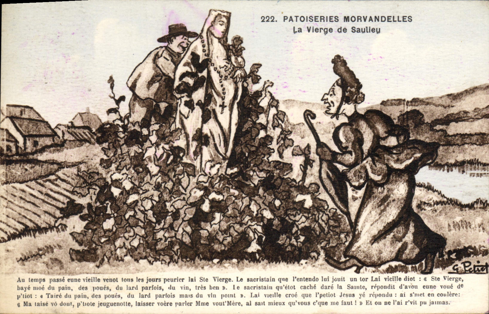 CPA Patoiseries Morvandelles La Vierge De Saulieu