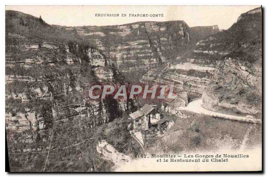 Les Gorges de Nouaillles et le Restaurant du Chalet — Moutthier — Excursion en Franche-Comté