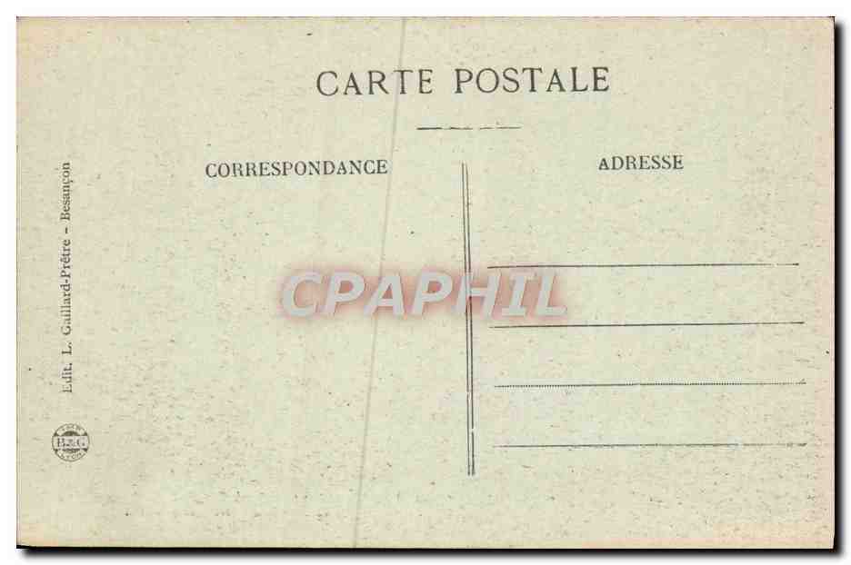 Les Gorges de Nouaillles et le Restaurant du Chalet — Moutthier — Excursion en Franche-Comté — Verso