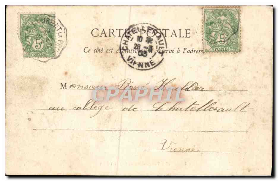 CPA Puy De Dome Vue Generale Du Mont Dore — Verso