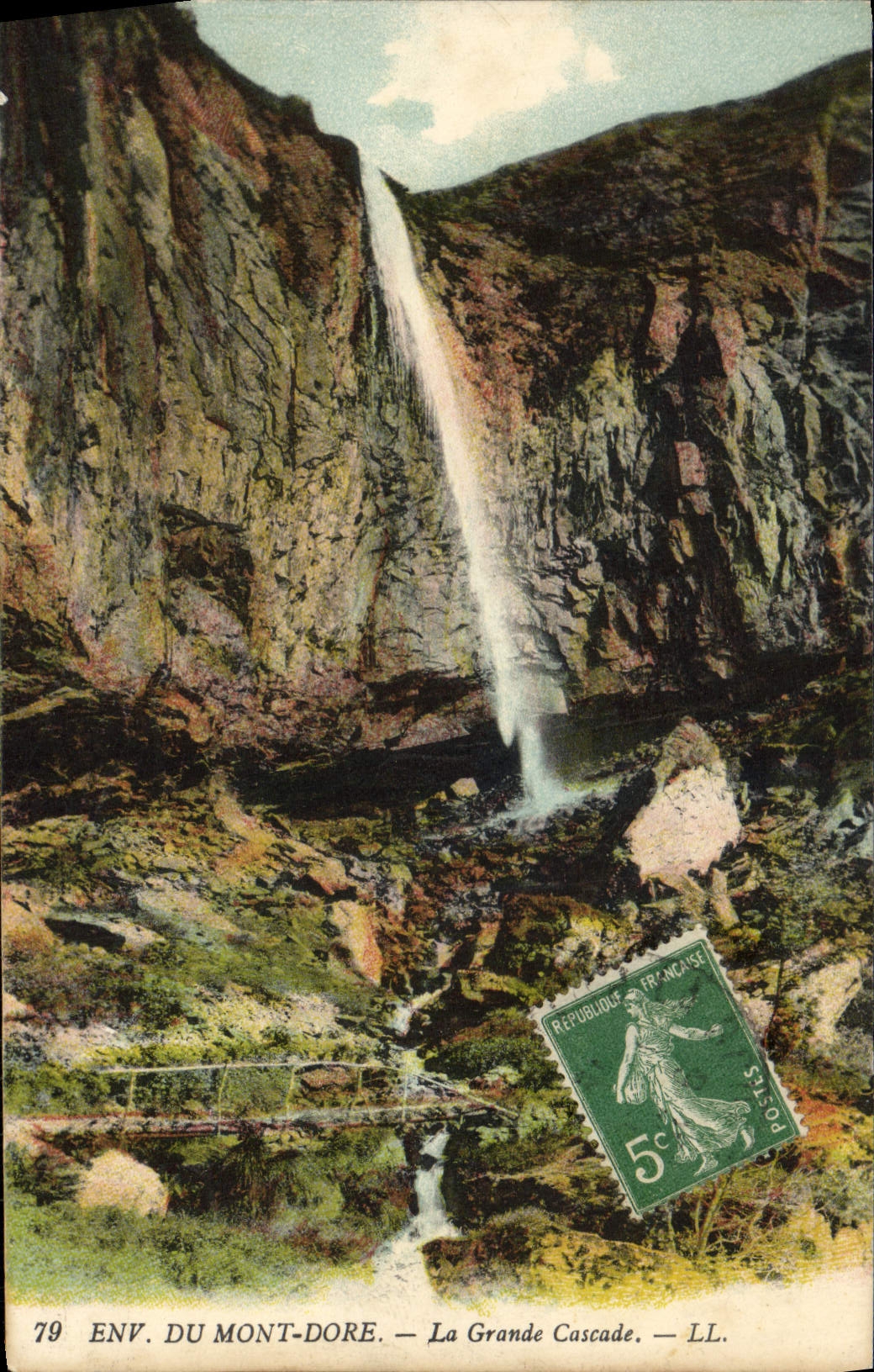 CPA Environs Du Mont Dore La Grande Cascade