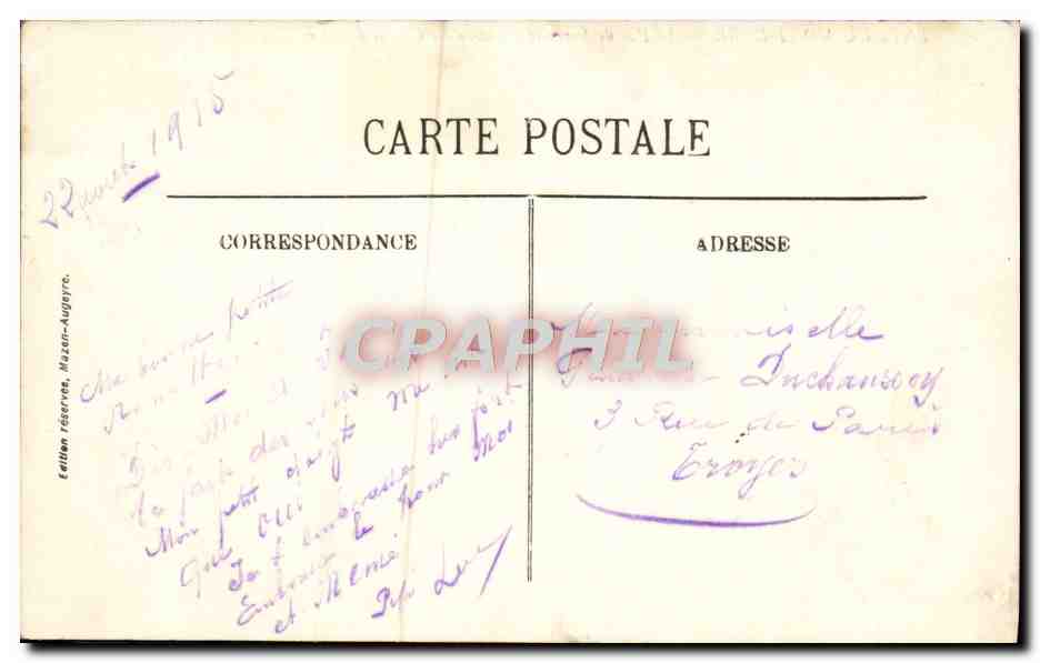 CPA De Mont Dore Le Puy De Sancy et l'entree des gorges d'enfer Vaches  — Verso