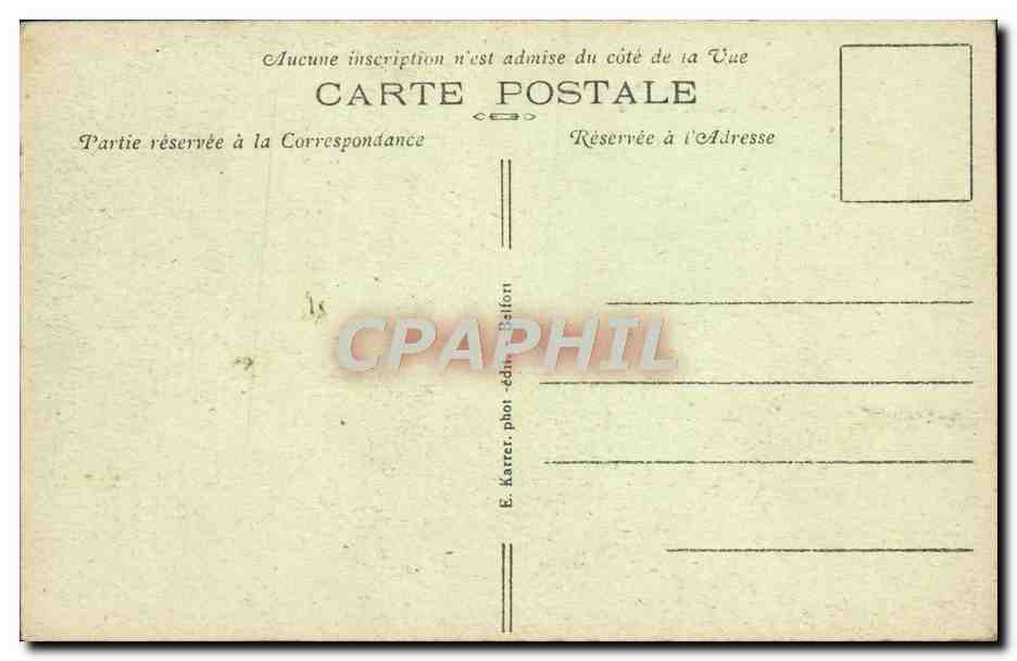 CPA Vallee De La Doller Le Monument au lac d'Alfeld — Verso