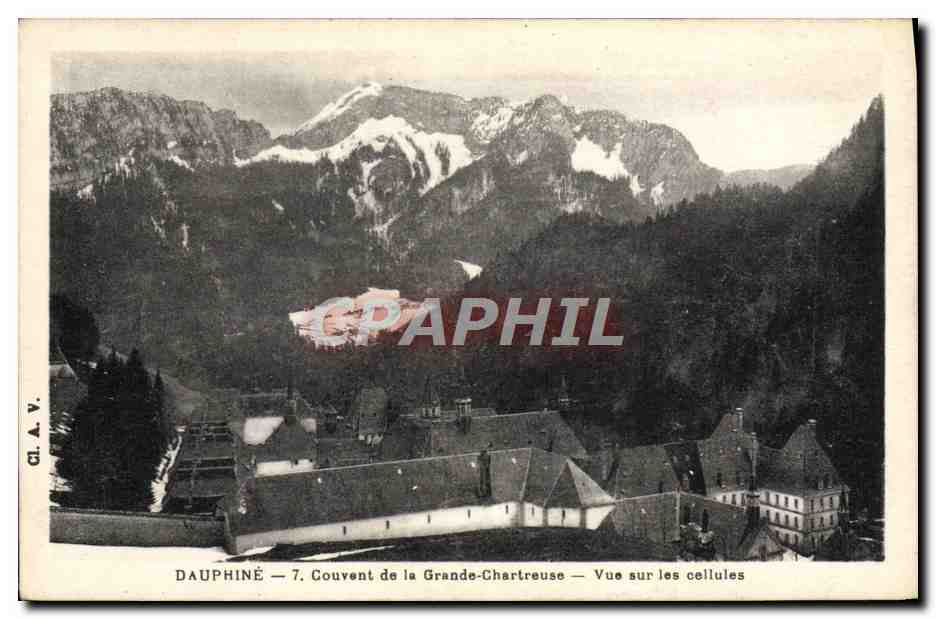 Dauphiné — Couvent de la Grande-Chartreuse — Vue sur les cellules — Cl. A. V.