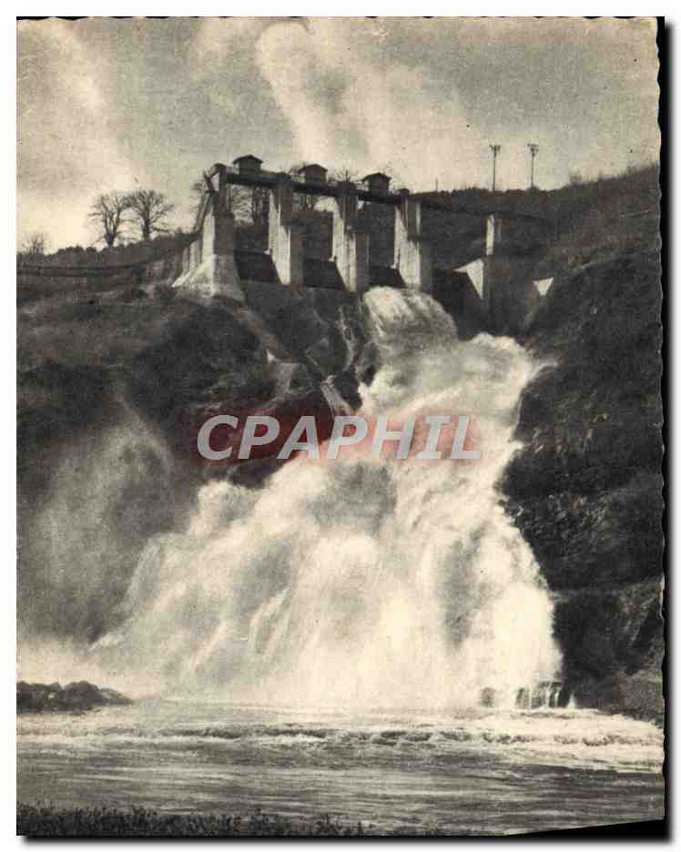 CPA Le Barrage D'Eguzon Pendant Une Crue