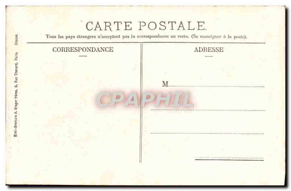 CPA Evreux Monument Du Souvenir Francais Cimetiere Militaria — Rückseite