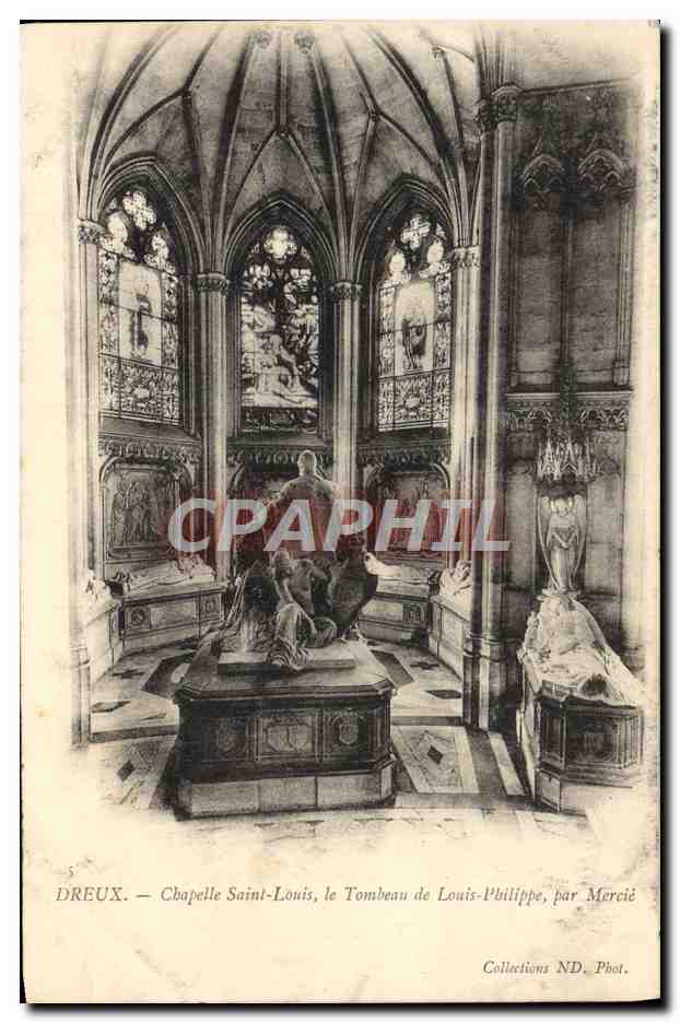Dreux — Chapelle Saint-Louis, le Tombeau de Louis-Philippe, par Mercié