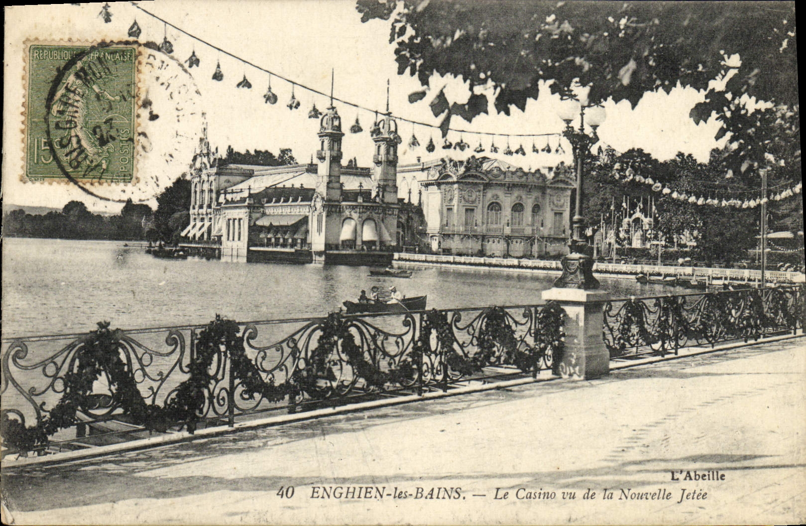 Enghien-les-Bains — Le Casino vu de la Nouvelle Jetée — L'Abeille