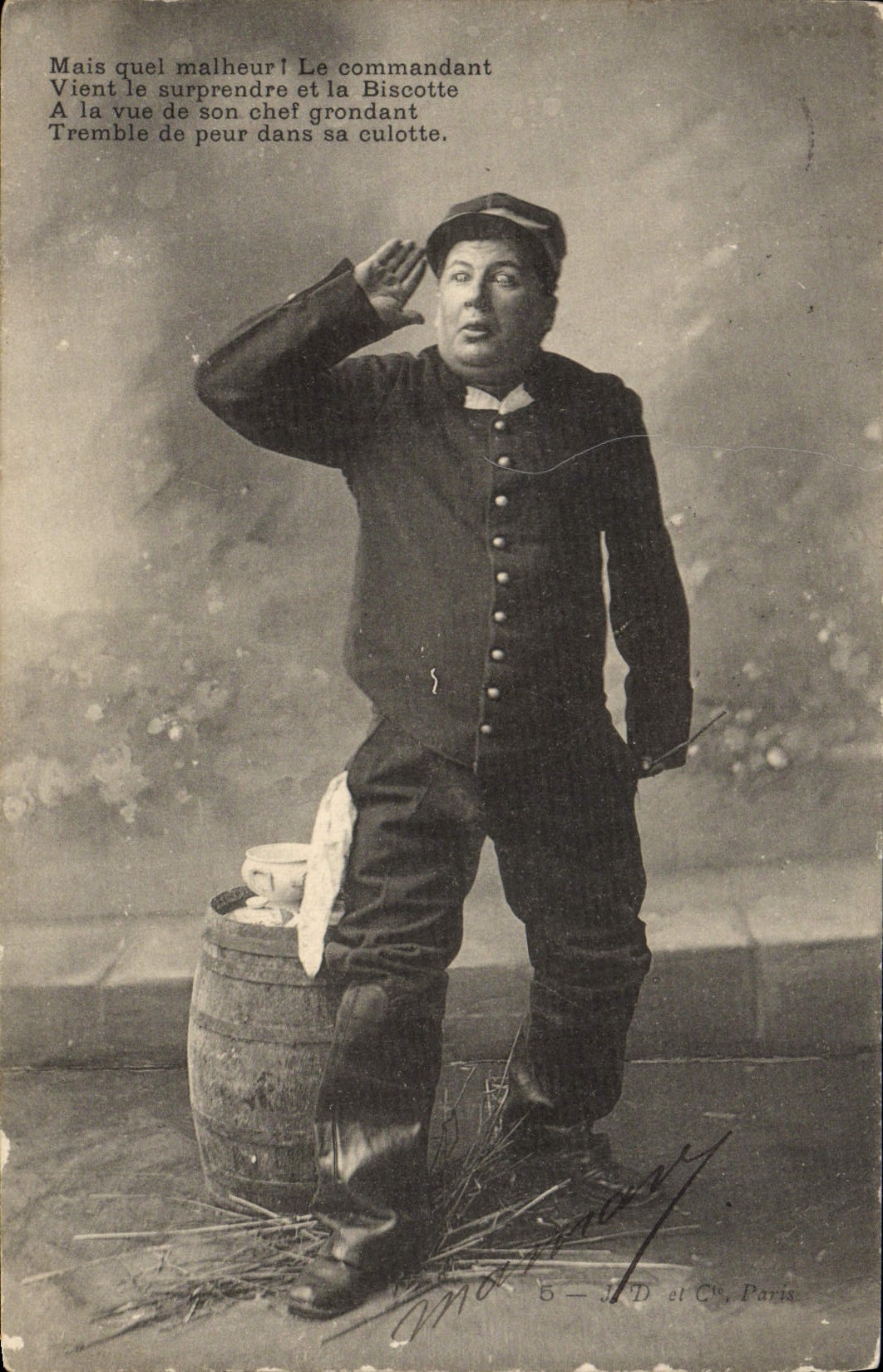 CPA Mais Quel Malheur Le Commandant Militaria 