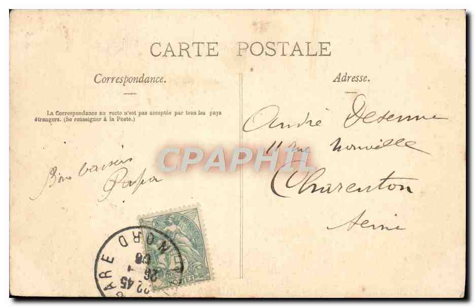 CPA L'Inspection Aux Cuisines Ecole Militaria  — Rückseite