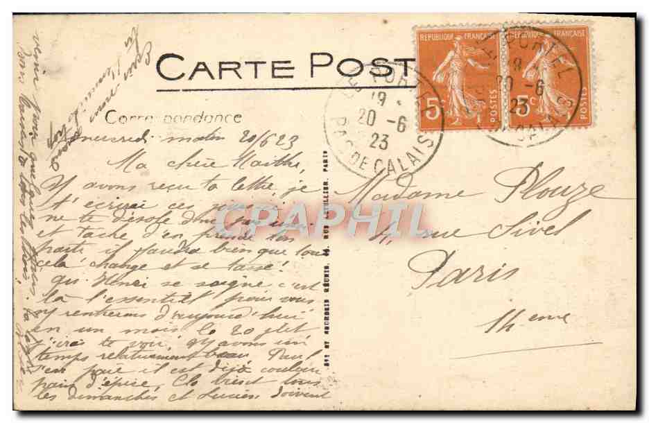 CPA Le Portel Le Fort De I'Heurt — Rückseite