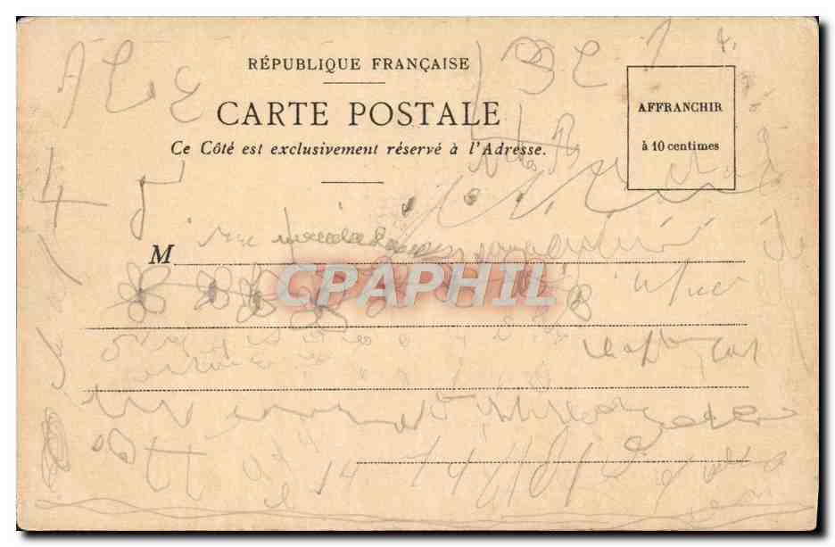 CPA Marseille Les Bains De Mer Des Catalans — Verso