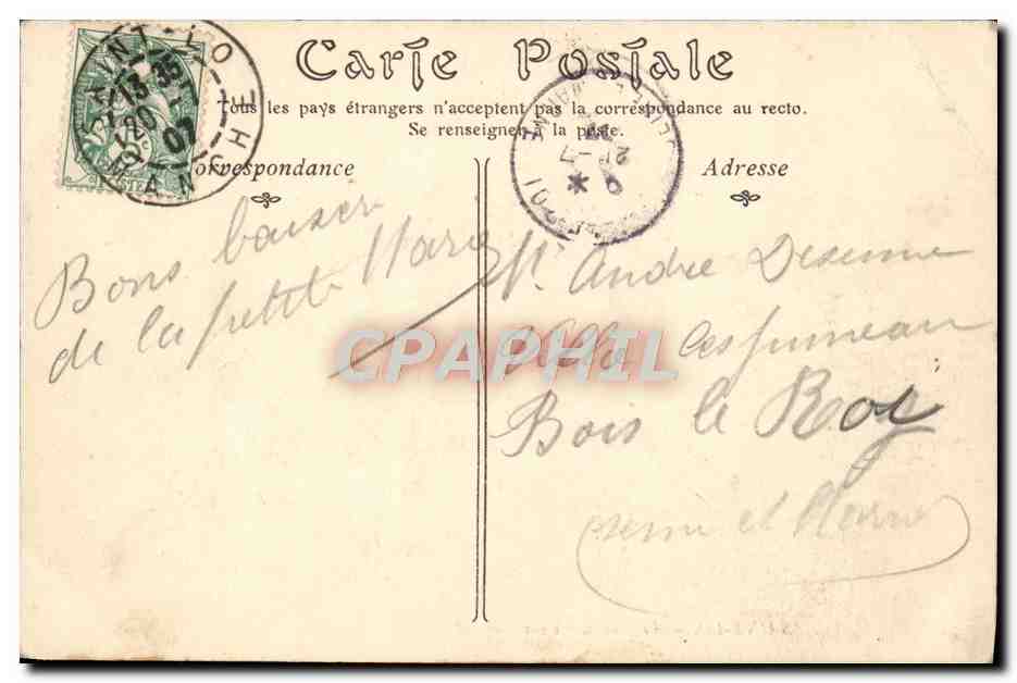 Saint-Lô — Le Haras, Entrée d'honneur — ND. Phot. n°72 — Rückseite