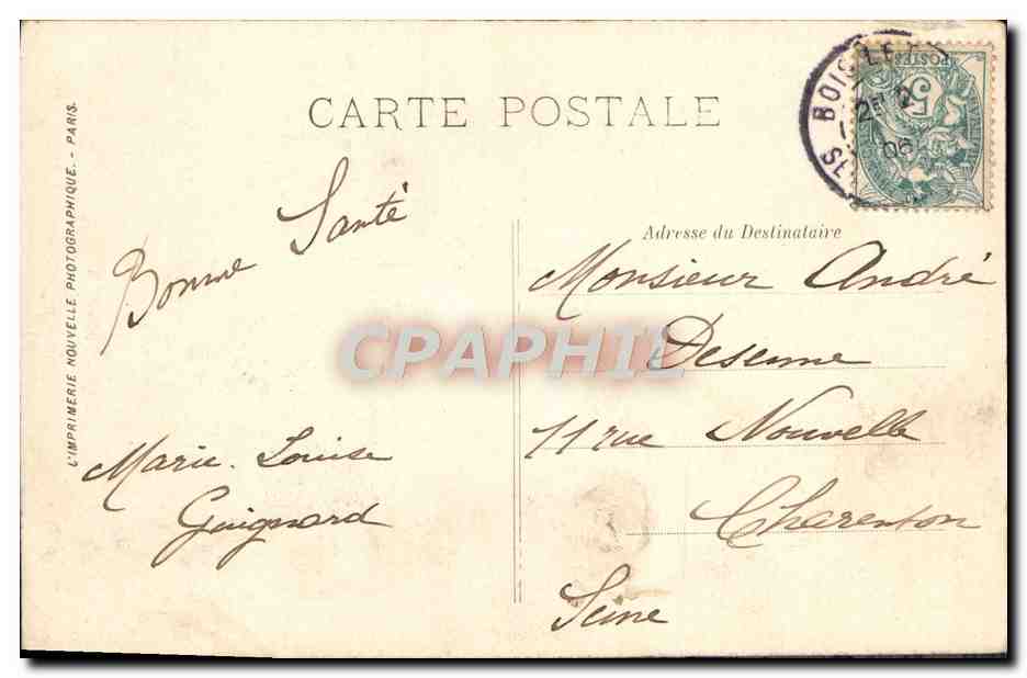 Fontainebleau - La Foresta - Il Nido dell'Aquila - LL. - N°184 — Verso