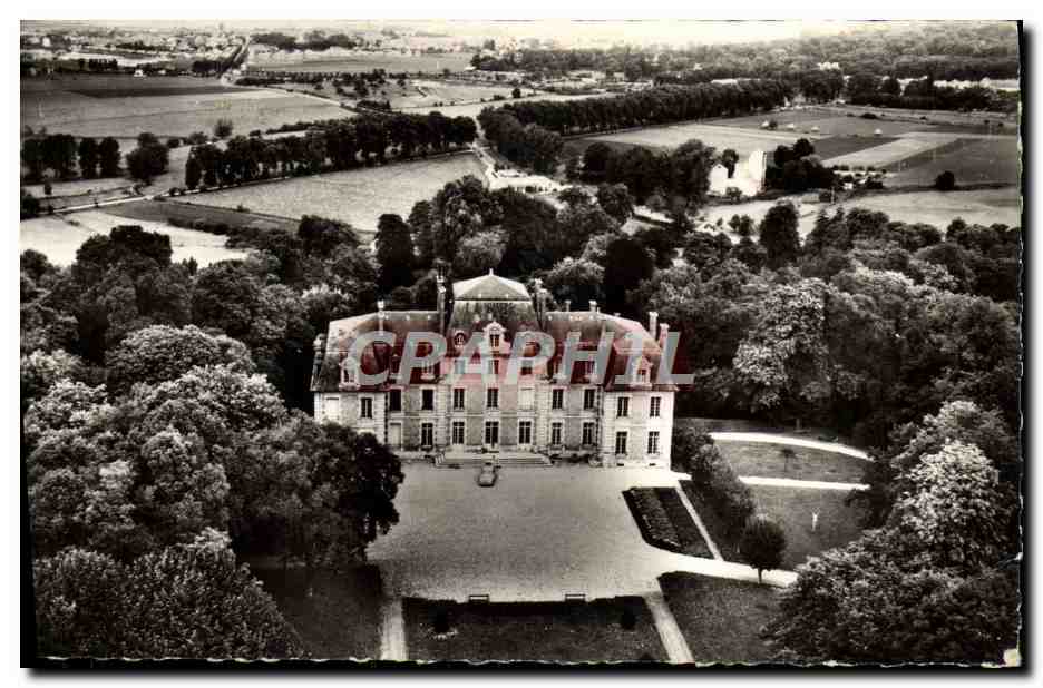 CPM Presles Vue aerienne du chateau 