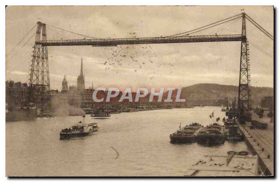 CPA Rouen Le Pont Transbordeur