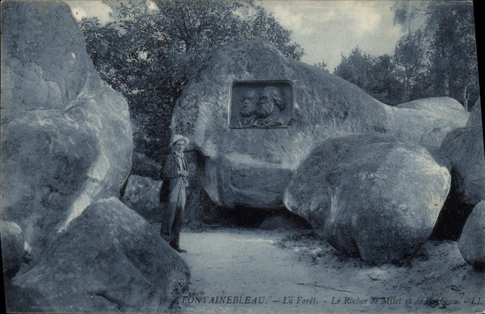 Fontainebleau — La Forêt. — El Rocber de Milet y de Rodeau — LL