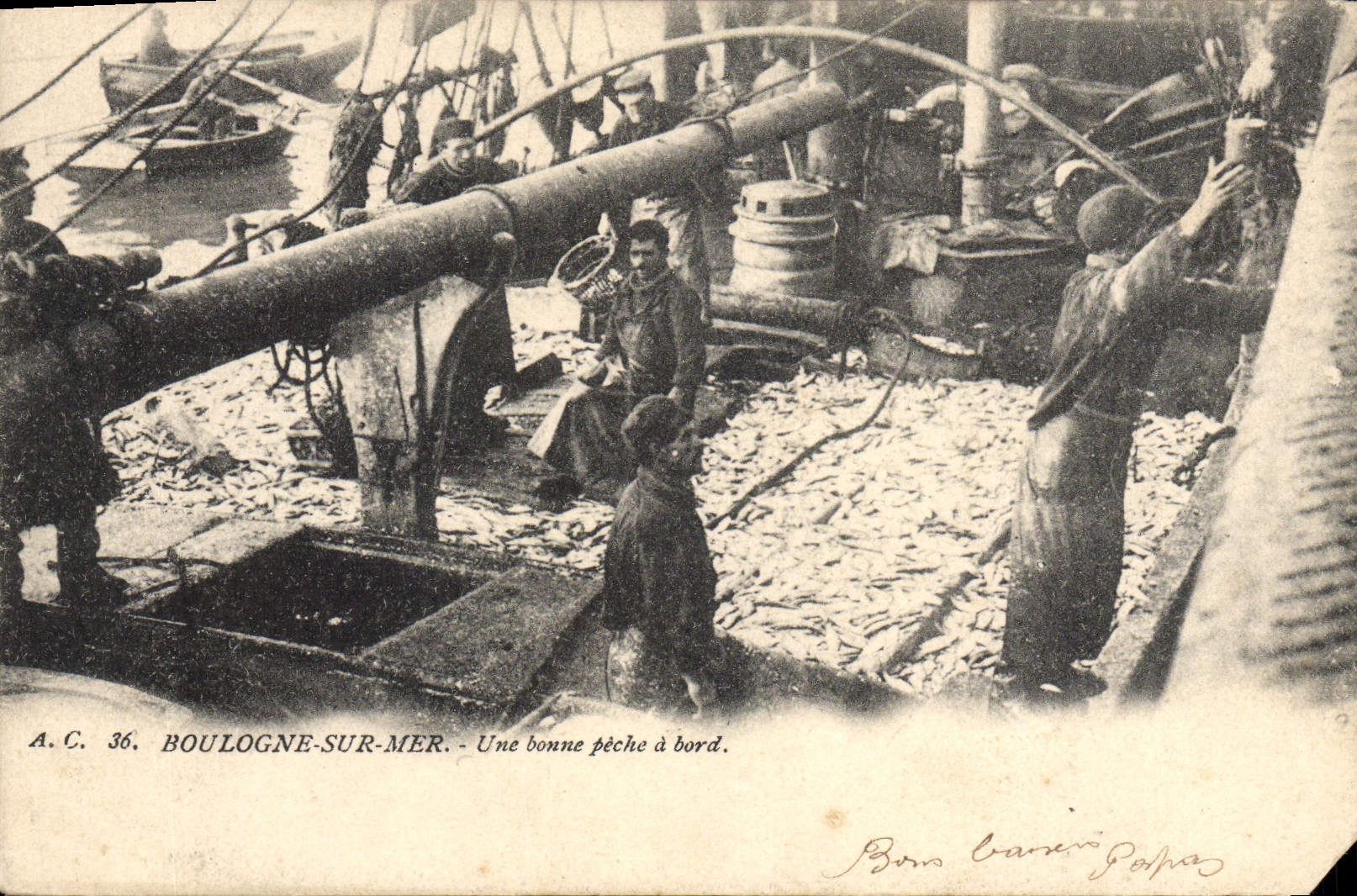 Boulogne-sur-Mer — Una buena pesca a bordo — A.C. 36