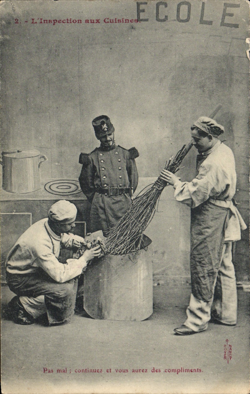 Inspection aux Cuisines — École — Éditeur Roy, n°2