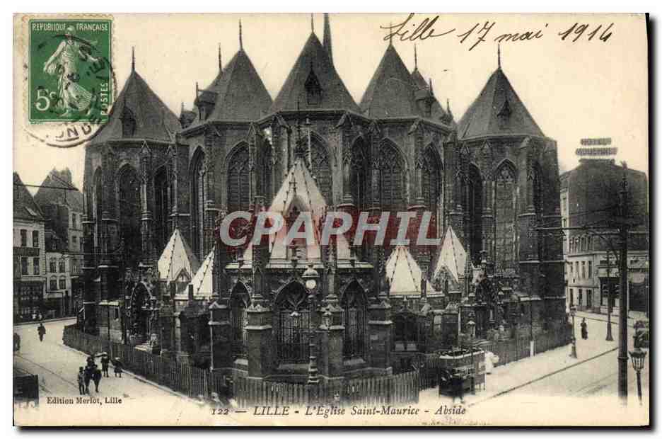 CPA Lille L'Eglise Saint Maurice Abside