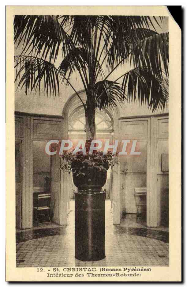 CPA St Christau Interieur Des Thermes Rotonde