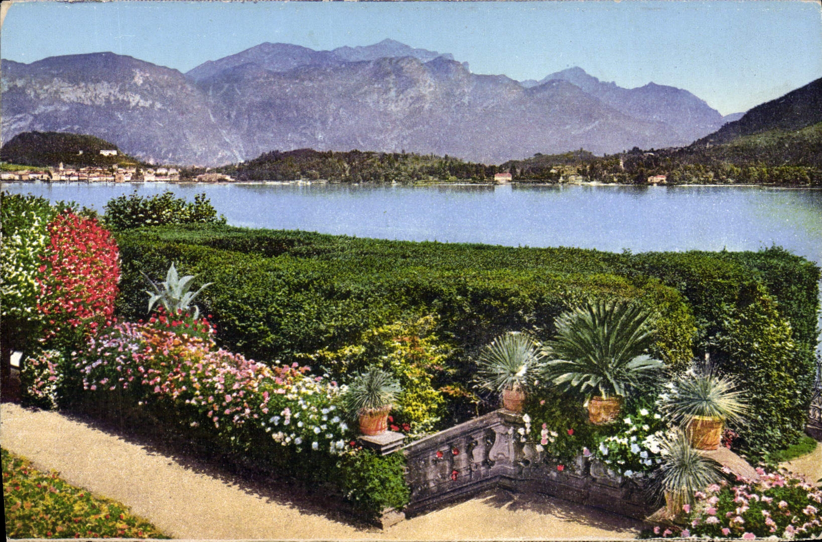CPA Lago Di Como Dal Giardino Della Dilla Carlotta