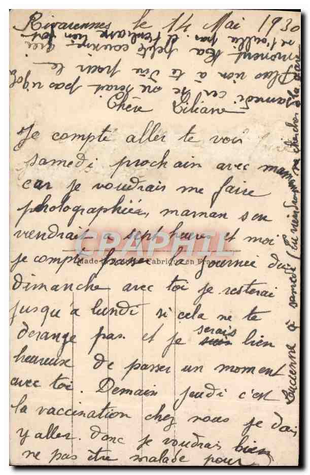 CPA Fantaisie Femme — Reverso
