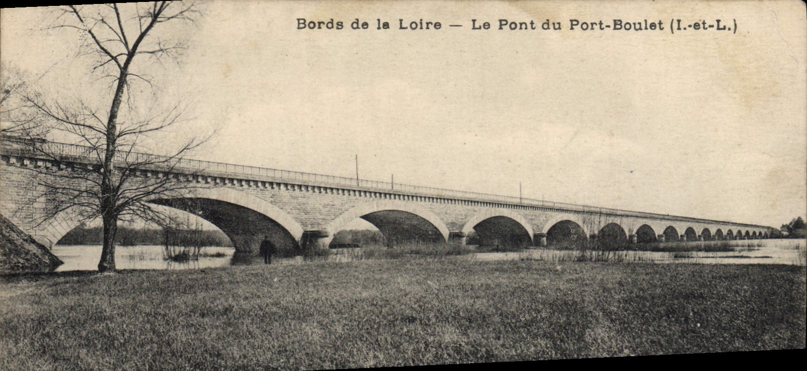 CPA Bords De La Loire Le Pont Du Port Boulet