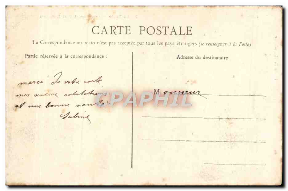 CPA La Sante Consigne Et Fort Richelleu Cette Bateaux — Back