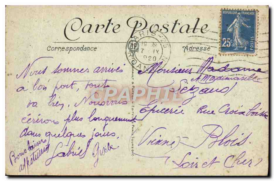 CPA Paris La Rue Soufflot Et Le Pantheon automobile — Rückseite