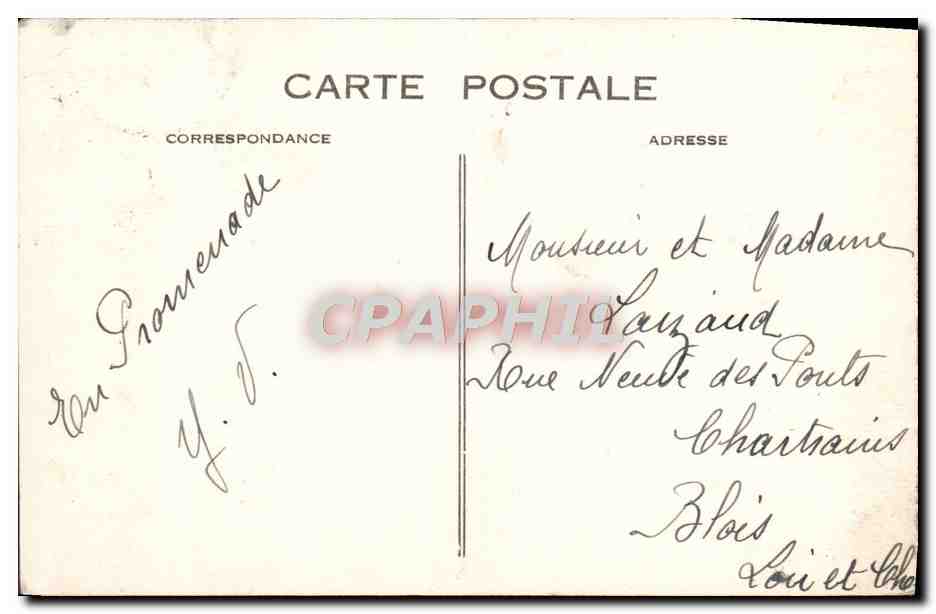 CPA Le Havre Le Boulevard De Strasbourg Vue prise de la tour de la gare — Rückseite