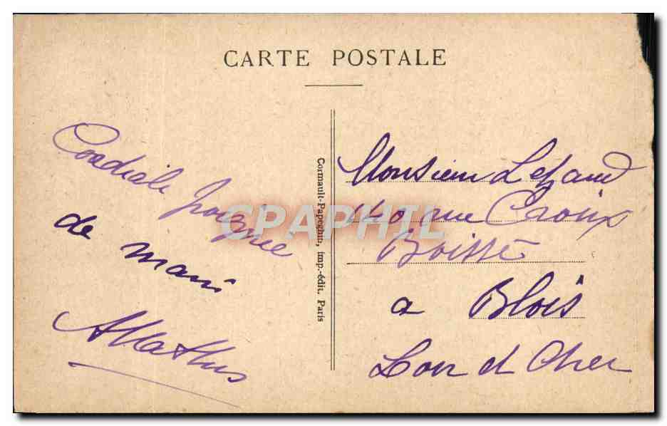 CPA Paris La Bourse  — Rückseite
