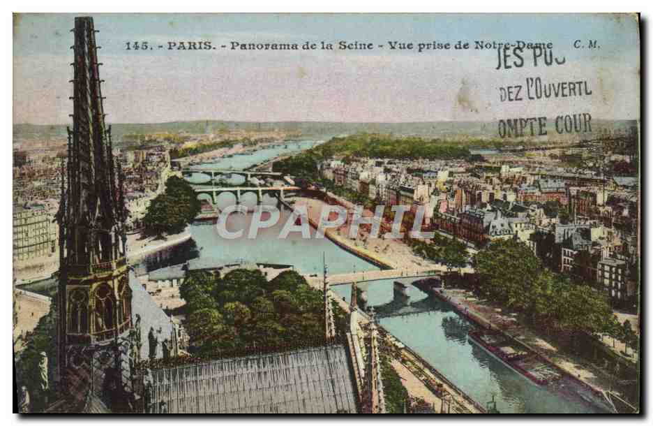 CPA Paris Panorama De La Seine Vue Prise De Notre Dame