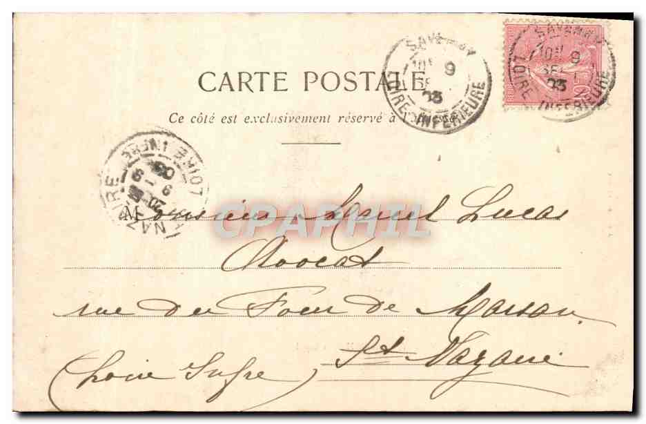 CPA Savenay Ancien Moulin Banal — Back