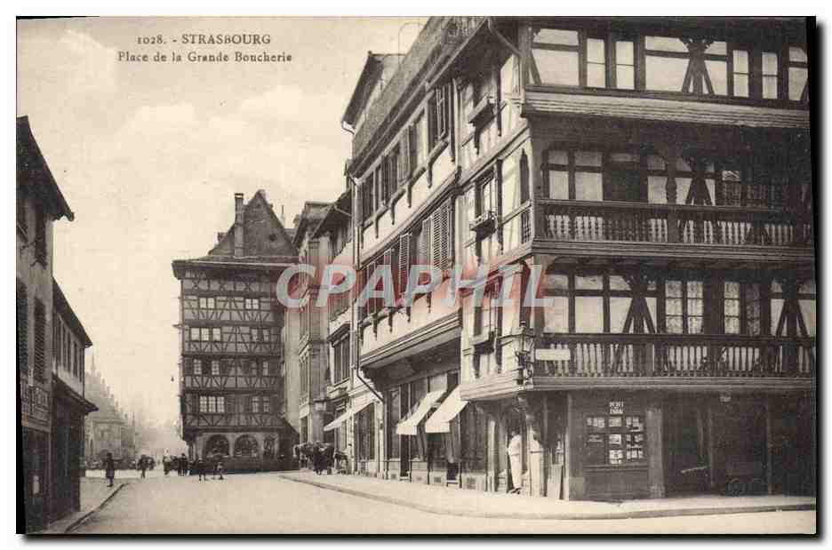 CPA Strasrbourg Place De La Grande Boucherie
