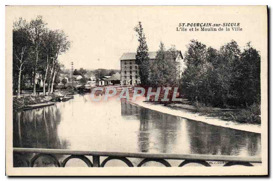 St-Pourçain-sur-Sicule — L’Île et le Moulin de la Ville — HC 7, Comblain