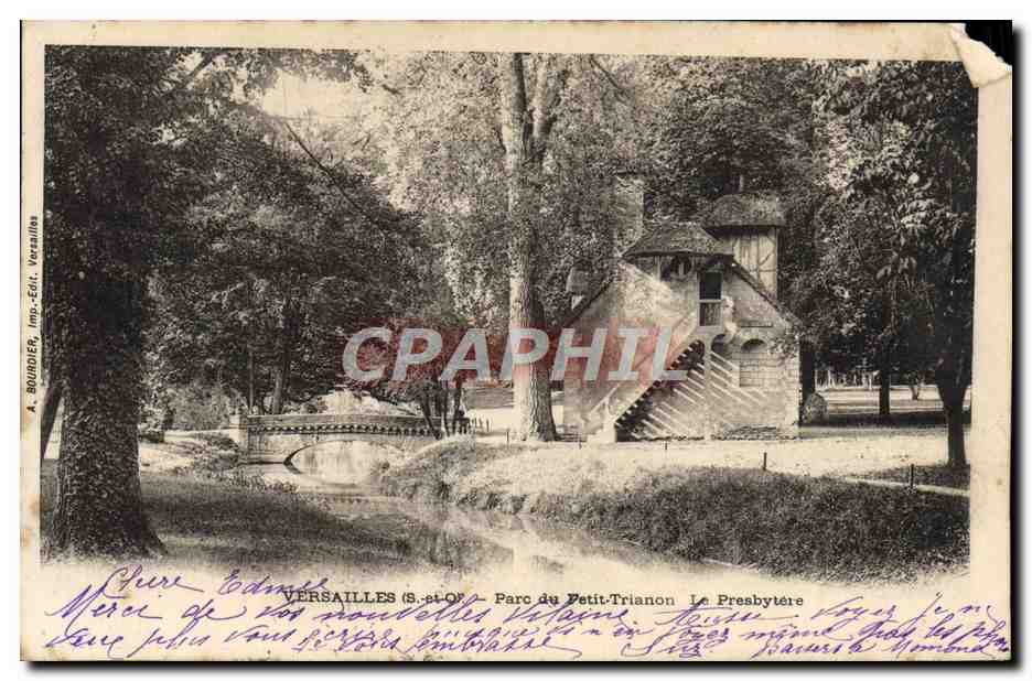 CPA Versailles Parc Du Petit Trianon Le Presbytere