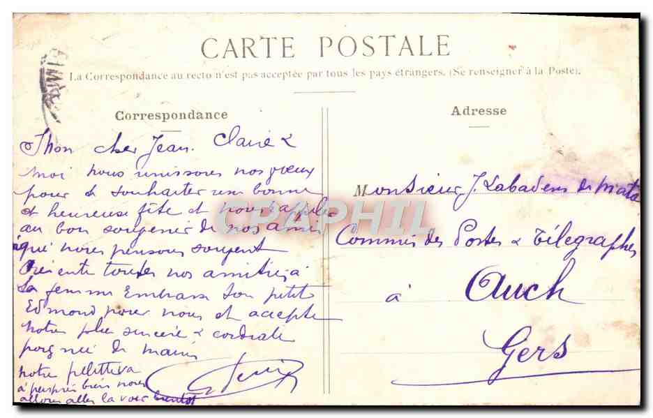 CPA Boulogne sur Seine Serres de la ville de Paris — Rückseite