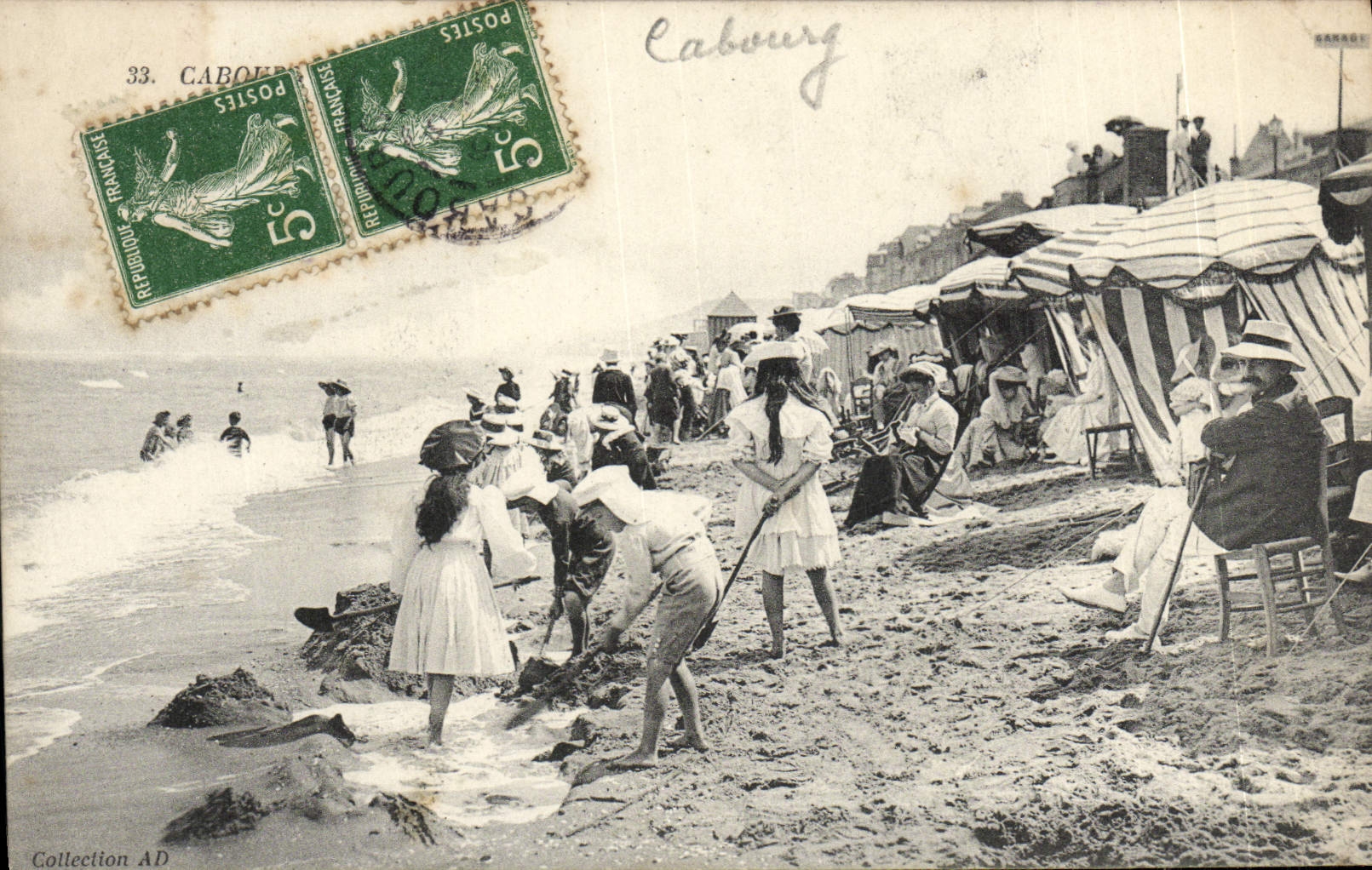 CPA Cabourg La plage Enfants
