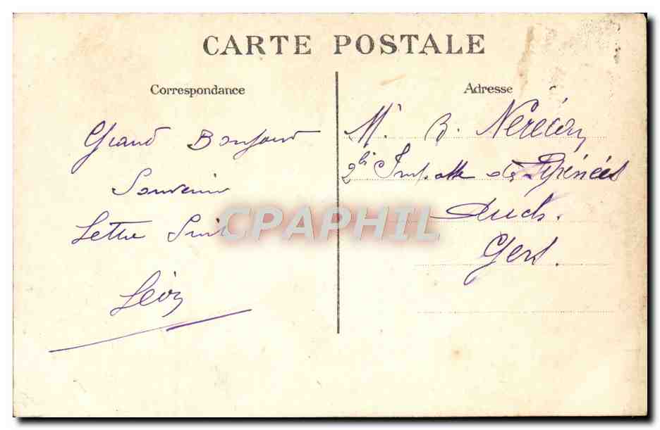CPA Foret de Marly le Roi Ancien poste telegraphique aerien Systeme Chappe  — Back