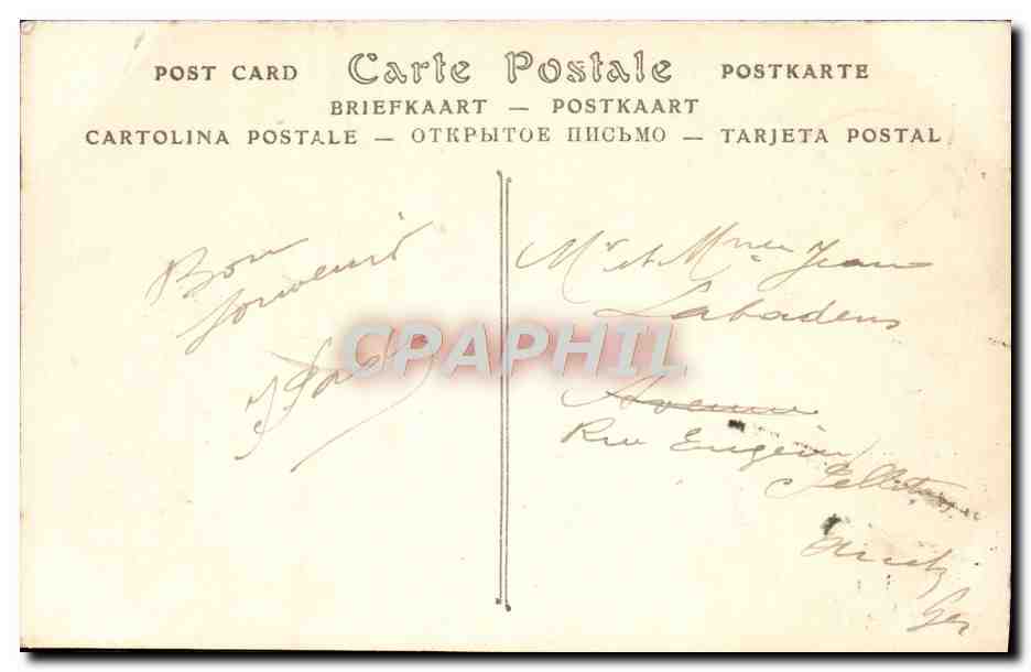 CPA Cap de La Heve Le Phare et les Falaises — Rückseite