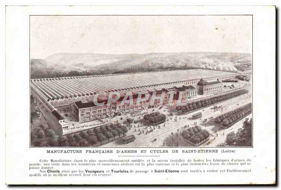 CPA Manufacture Francaises d'armes et cycles de St Etienne Velo Cycle