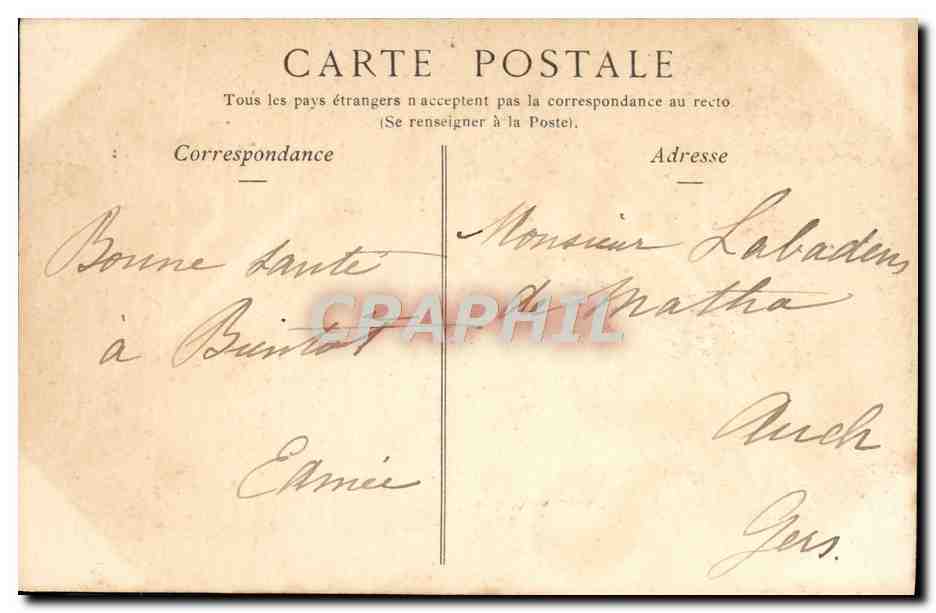 CPA Toulouse Fontaine du Jardin des Plantes la Garonne et l'Ariege par laporte  — Verso