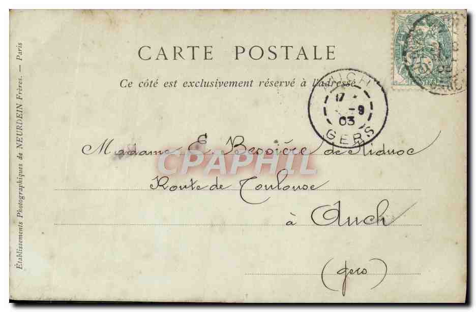 CPA Toulouse Le Capitole — Verso