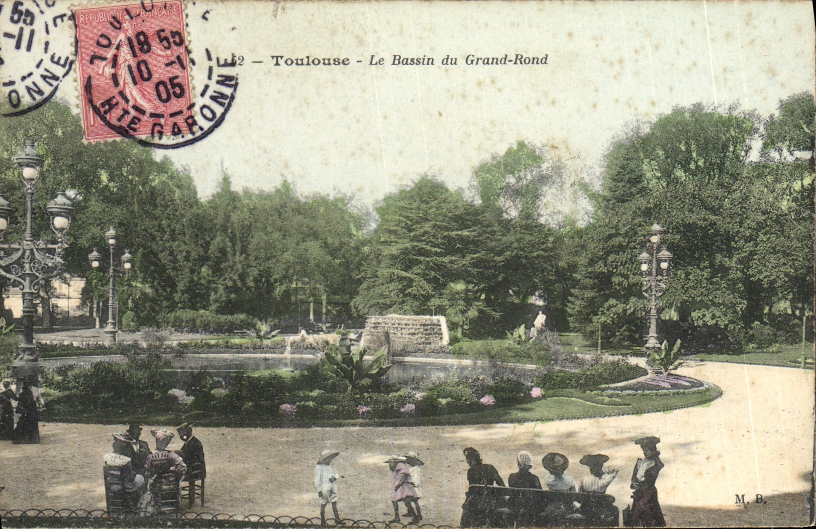 Toulouse - Le Bassin du Grand-Rond — M.B. — éditeur M.B. n°12