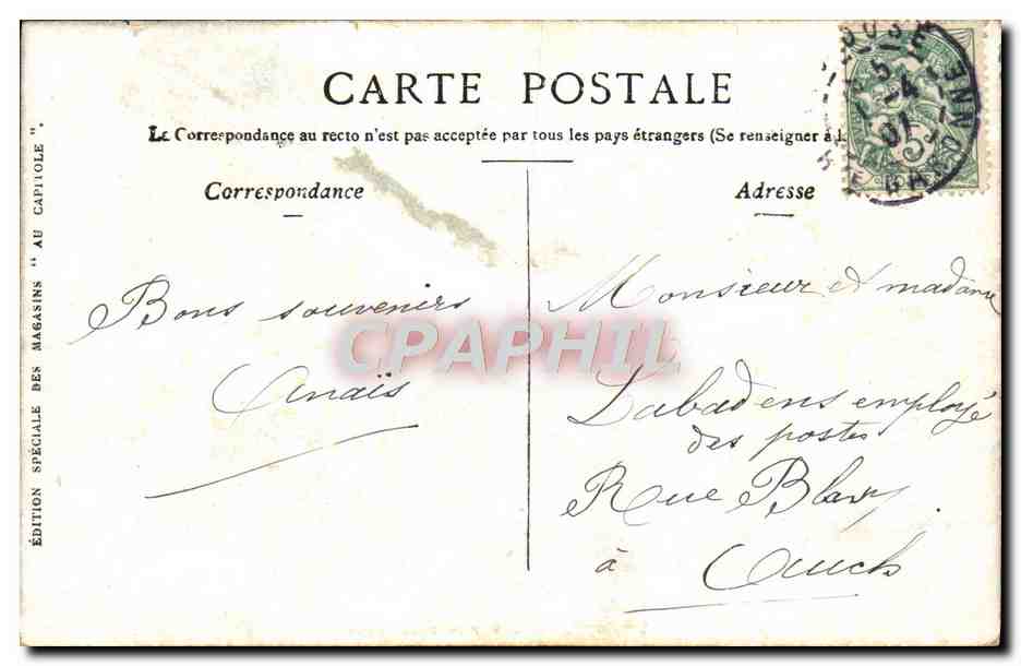 Toulouse — LES PONTS JUMEAUX — MERCK-PARIS — Rückseite