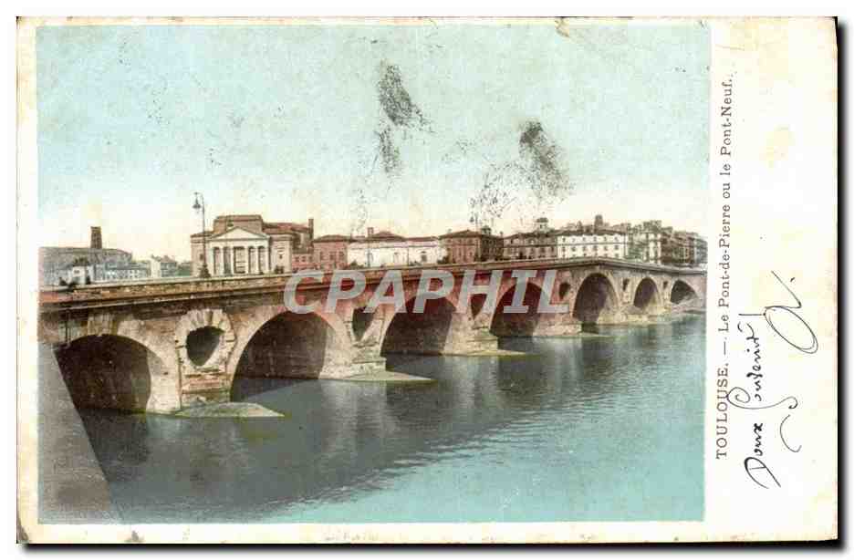 Toulouse — Le Pont-de-Pierre ou le Pont-Neuf — éditeur anonyme, n° série non visible