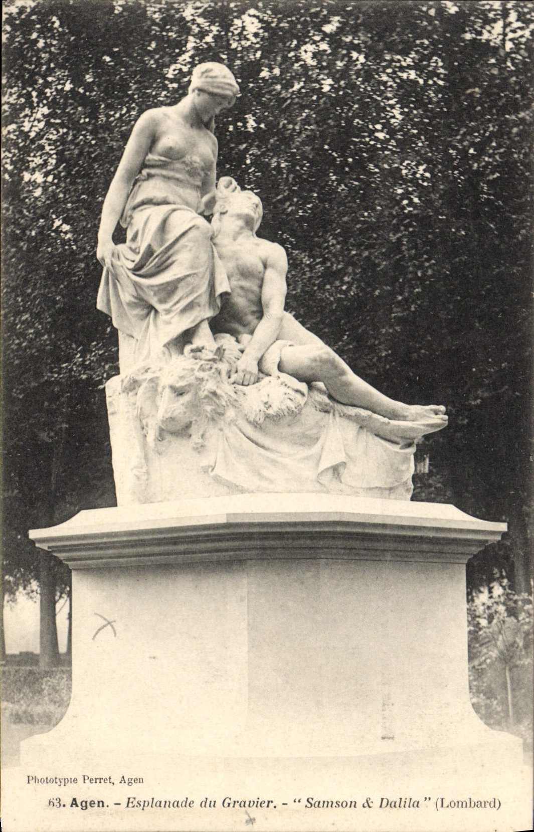 Samson & Dalila — Esplanade du Gravier, Agen — Phototypie Perret, Agen, n°63